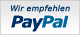 Logo “PayPal empfohlen“